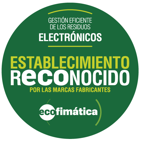 Ecofimática — Establecimiento reconocido por gestión eficiente de RAEE
